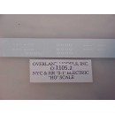 1105-2 - HO Scale - Overland Electric Loco Decals, NYC&H S-1, electric white - Pkg. 1 set